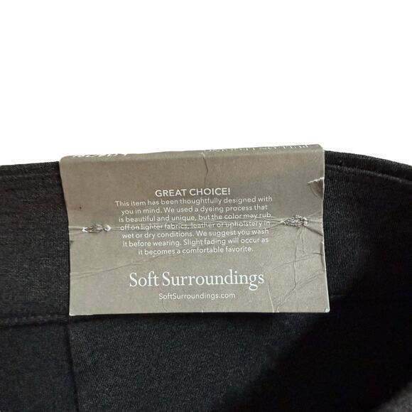 NWT Soft Surroundings SoftEssential Ponte Leggings Charcoal Heather Gray Size L - Picture 10 of 11